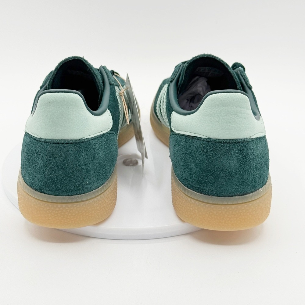 adidas Women's Green Suede Sneakers with Mint Stripes - Picture 9 of 11
